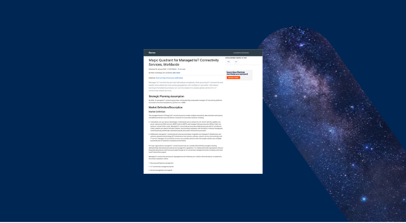 Eseye’s Insights from the 2023 Gartner® Magic Quadrant™ for Managed IoT Connectivity Services, Worldwide