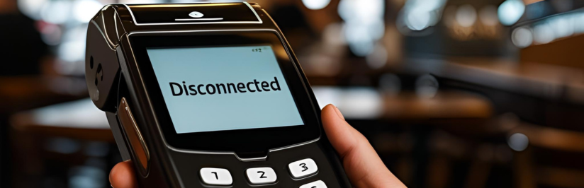 disconnected POS terminal